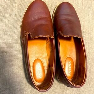 Patina leather flats sold by Portland Leather